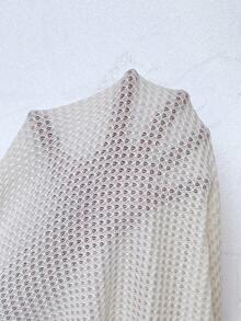 Flirla Plus Solid Crop Tank Top & Knot Front Shorts - Brown - View 8