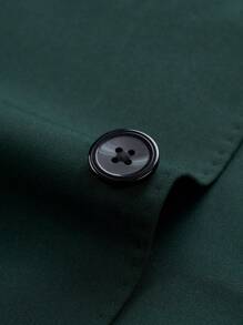 Manfinity Mode Nam 1 Miếng Cổ áo Ngực đơn Áo vest - Màu xanh lá cây đậm - Xem 5