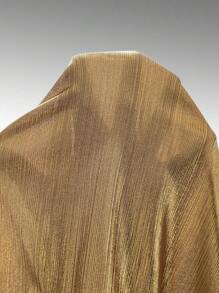 Zolique Chất rắn Halter Neck Đầm - Vàng - Xem 6