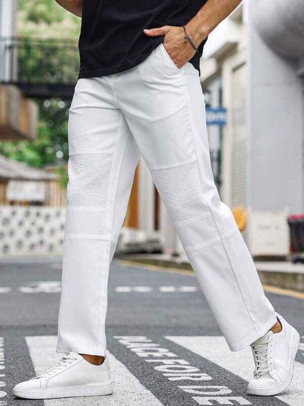 Manfinity EMRG Men Solid Straight Leg Pants SHEIN USA