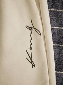 Manfinity VCAY Uomo Shorts con grafica lettera con coulisse a vita