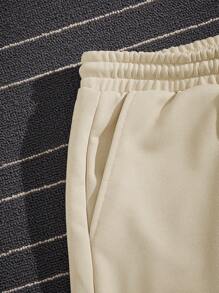 Manfinity VCAY Uomo Shorts con grafica lettera con coulisse a vita