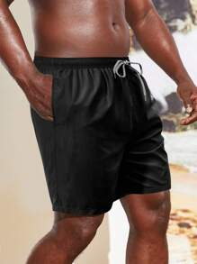 Surfspeed Men's Drawstring Waist Pocket Loose Beach Shorts