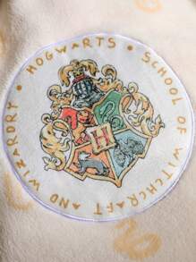 HARRY POTTER X SHEIN 1 chiếc khăn tắm in hình lá chắn - Nhiều màu - Xem 4