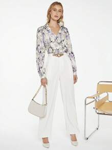 BizChic Vải in hoa Áo sơ mi - Nhiều màu - Xem 6