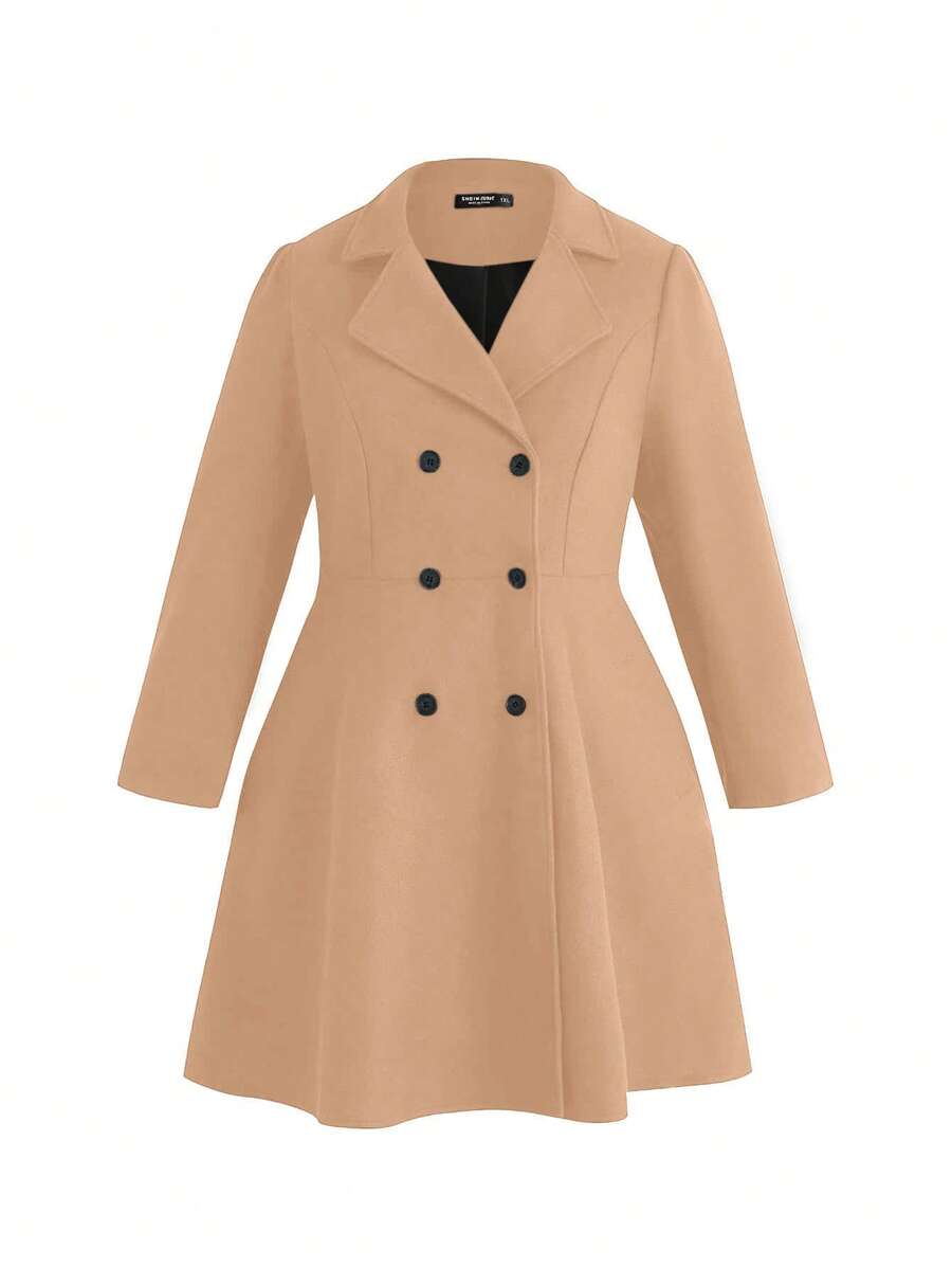Clasi Single Breasted Lapel Neck Overcoat