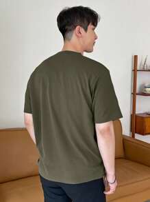 DAZY Men Solid Round Neck Tee