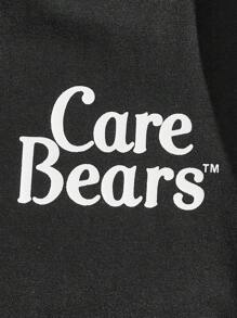 ROMWE MEN ROMWE X Care Bears Áo thun nam hoạt hình & thư đồ họa, trường học - màu đen - Xem 3