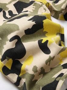 男士迷彩印花牛仔短褲 - 彩色 - 查看 3