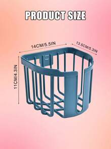 1入組隨機色免打孔浴室儲物架,衛生紙架,紙巾卷架 - 彩色 - 查看 3