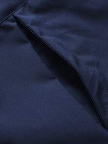 Manfinity Hypemode Lỏng lẻo phù hợp Nam Chi tiết Bear Patch Dây kéo áo có mũ Áo khoác ( Áo thun Đã Bao gồm ) - Màu xanh lam - Xem 3