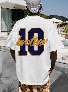 Áo thun Nam Lá thư Giải trí - trắng - Xem 2