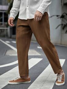 Manfinity VCAY 男士腰部抽繩斜口袋長褲