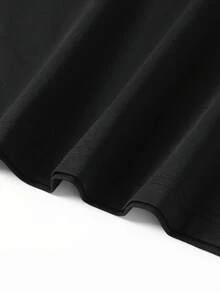 Manfinity 男士卡通圖案T恤 - 黑色 - 查看 5