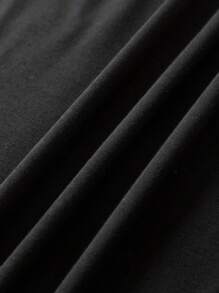 INAWLY Plus Moon & Sun Print Tank Top - Black - View 3