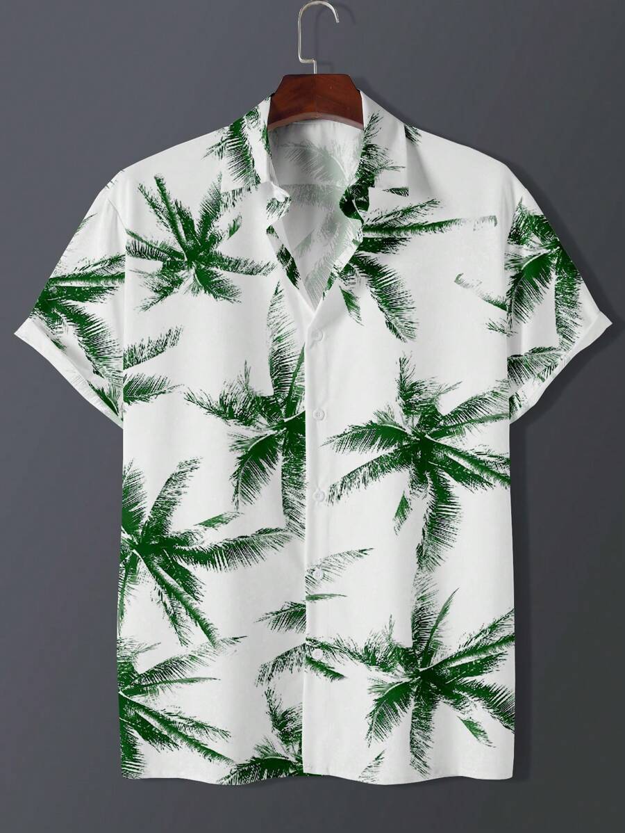 Manfinity Dauomo Men Tropical Print Shirt - Multicolor - View 1