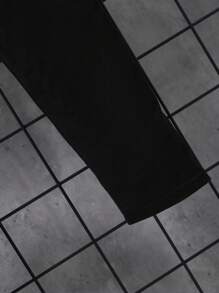 SHEIN Tween Boy 运动渐变几何与字母印花短袖 T 恤和短裤搭配打底裤二合一套装 - 彩色 - 查看 3