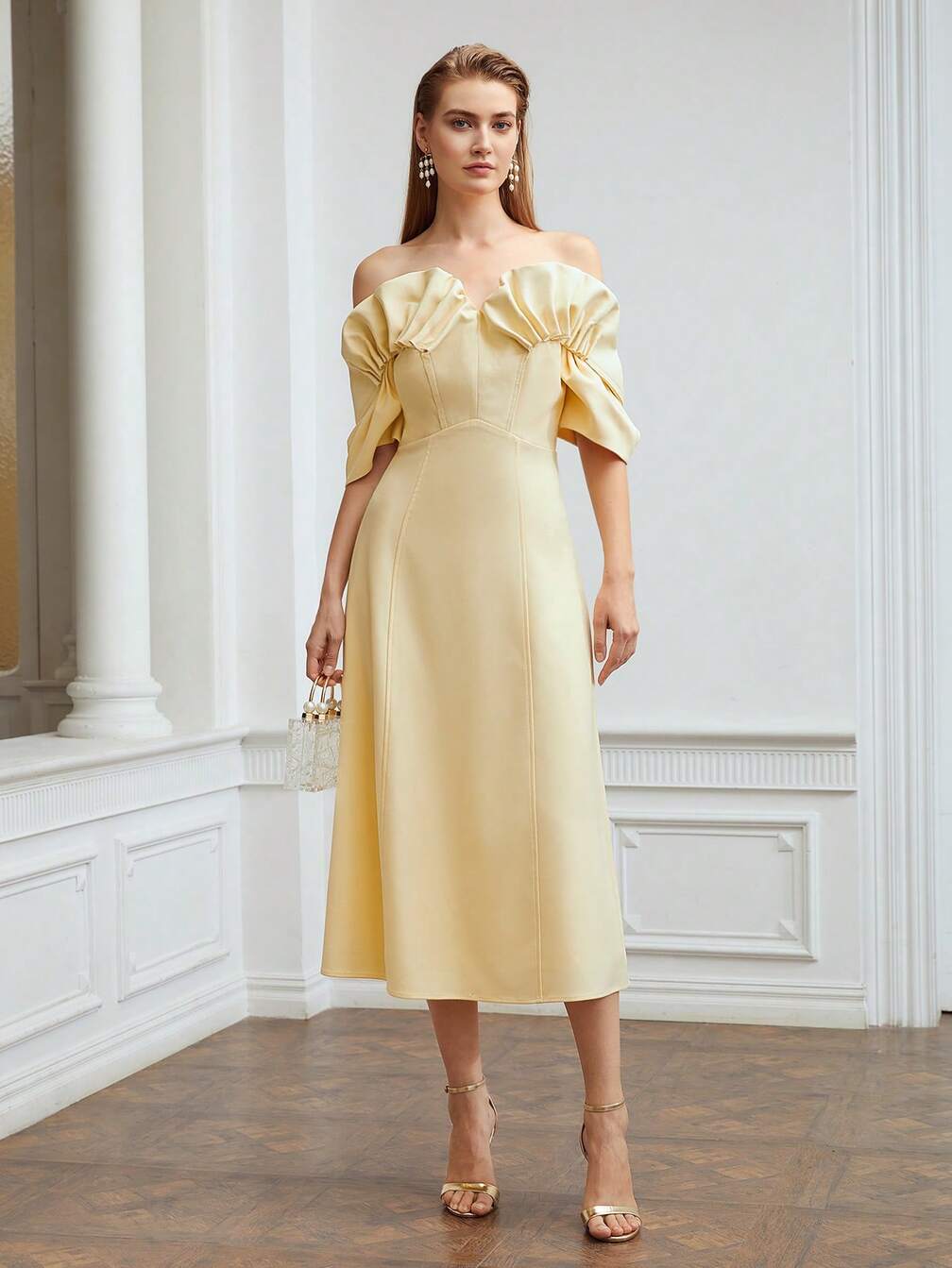 plus size wedding dresses for the beach Floral Casual A-Line Boho Lace Maxi Dress with Plunging Neckline and Empire Waist Octavia dress – Anna Be a showstopper in storage and organization Size:10.0 M