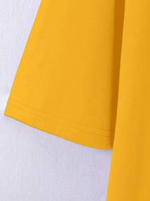 Manfinity EMRG Men Plus Slogan Graphic Tee - Yellow - View 3