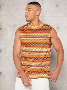 Manfinity VCAY Nam In Địa lý Áo ba lỗ - Nhiều màu - Xem 3