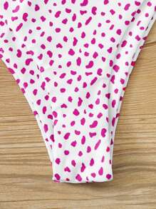 Dalmatian Print Underwire Bikini Set For Summer Beach
