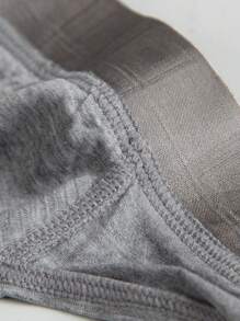 Hombres Suspensorio con estampado de letra - Gris Claro - Ver 5