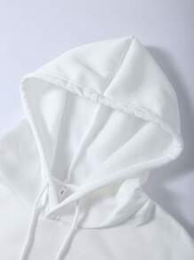 INAWLY Sudadera con capucha térmica forrada, con bolsillo canguro y cordón, talla grande, para invierno