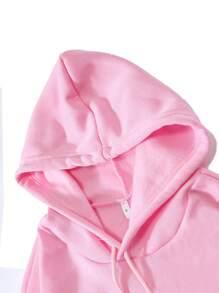 INAWLY Sudadera con capucha forrada térmicamente con bolsillo tipo canguro y cordón, para invierno