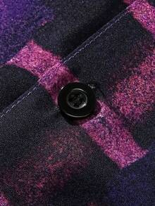 ROMWE MEN Grunge Punk Các bạn In Bộ xương Áo sơ mi - màu đen - Xem 5