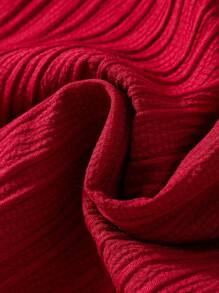 SHEIN 女大童前蝴蝶結荷葉邊洋裝