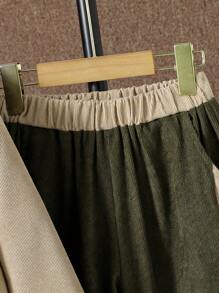 SHEIN Tween Boy Colourblock Shirt & Trousers Without Tee - Multicolor - View 5