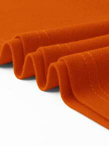 Manfinity Homme Men Wing Print Contrast Trim Polo Shirt - Orange - View 3