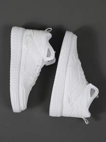 男士休閒和時髦輕便高上衣運動鞋競技鞋舒服和透氣 - 白色 - 查看 2