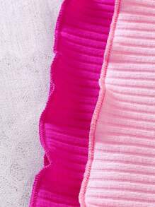 女嬰2入組木耳邊小高領背心上衣 - 彩色 - 查看 5