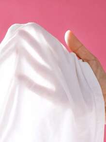 SHEIN Young Girl 1pc Heart Print Tee & 1pc Jogger Trousers - White - View 6