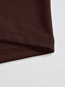 INAWLY Heart And Letter Graphic Tee Graphic Tees Women Tops - Chocolate Brown - View 5