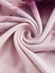 SHEIN EZwear 紮染繞頸緊身洋裝 - 彩色 - 查看 3