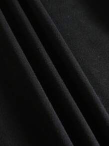 ROMWE MEN Grunge Punk 男士標語&骷髅圖案套頭衫 - 黑色 - 查看 3