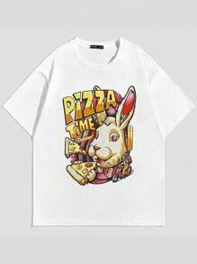 Innervision Guys Rabbit & Letter Graphic Tee - White - View 1