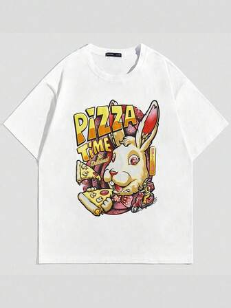 Innervision Homme T-shirt Lapin Et Lettre