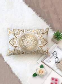 Áo Gối Chần Gòn Họa Tiết Hoa Sọc Mỏng Màu Vàng In Hình - Nhiều màu - Xem 4