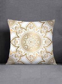 Áo Gối Chần Gòn Họa Tiết Hoa Sọc Mỏng Màu Vàng In Hình - Nhiều màu - Xem 6