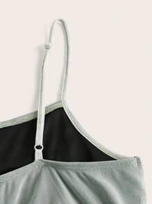 SHEIN EZwear Đầm Plus Size Xù nhỏ Con số Thực vật Giải trí - Nhiều màu - Xem 4