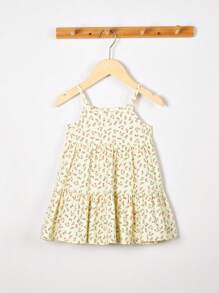 Cozy Pixies Baby Mädchen 2 teiliges Cami Kleid mit Rüschensaum