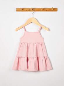 Cozy Pixies Baby Mädchen 2 teiliges Cami Kleid mit Rüschensaum