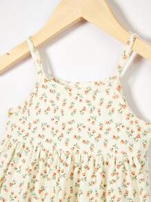 Cozy Pixies Baby Mädchen 2 teiliges Cami Kleid mit Rüschensaum