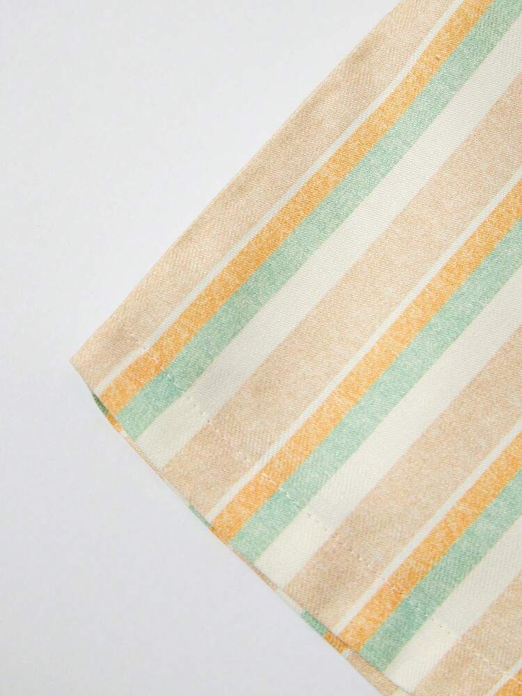 Baby Boy Striped Print Shirt & Shorts