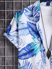 Manfinity RSRT Men Tropical Print Shirt & Shorts