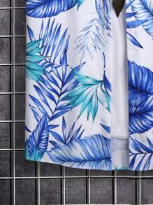 Manfinity RSRT Men Tropical Print Shirt & Shorts