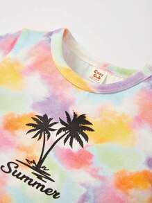 Cozy Pixies Atasan Bayi Perempuan Huruf Tie Dye - MultiWarna - View 3